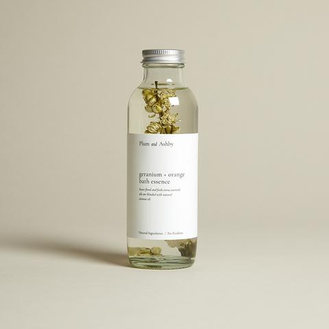 Plum & Ashby Geranium & Orange Badeolje