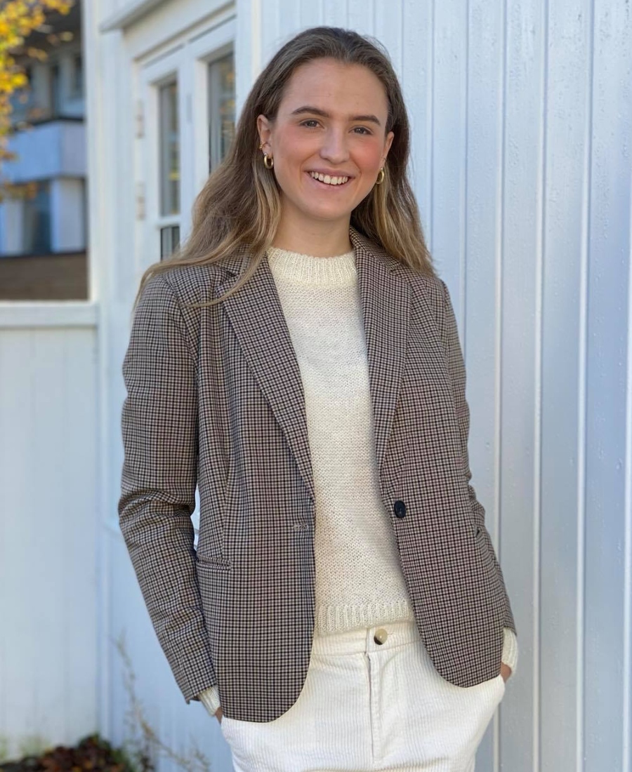 Ane Mone Dressjakke Rutet Beige