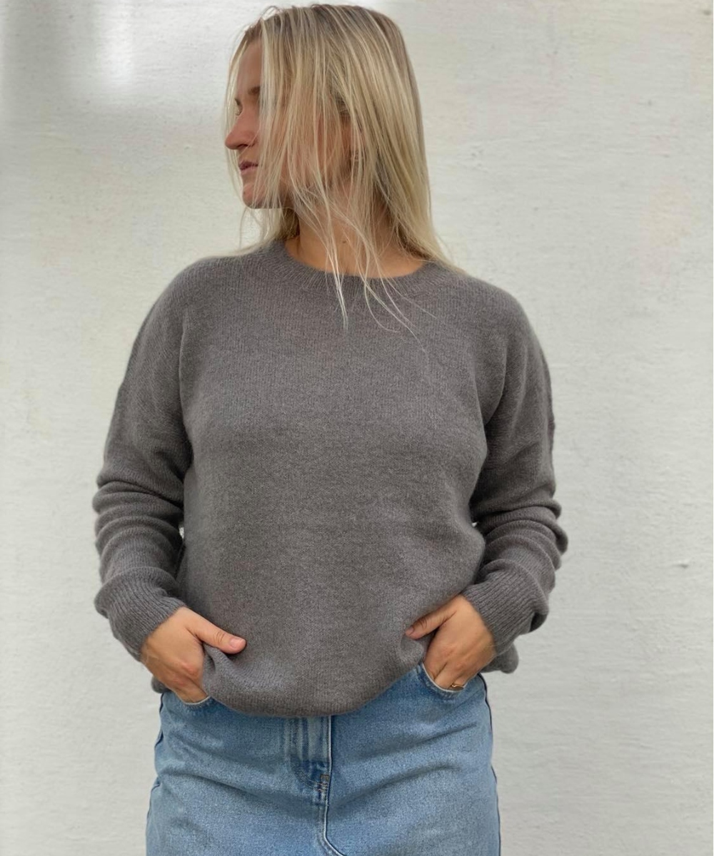 Moss Copenhagen Femme Mohair Genser Grå