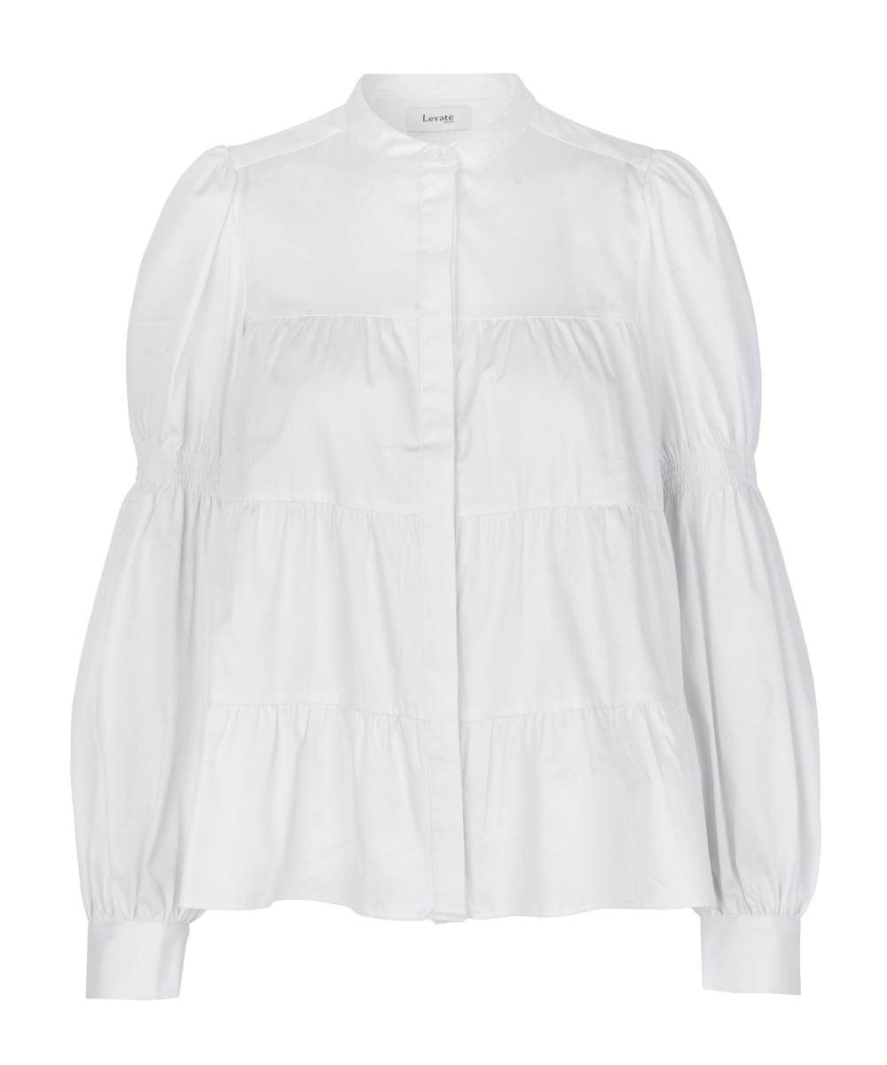 Levete Room Isla Solid Bluse Hvit