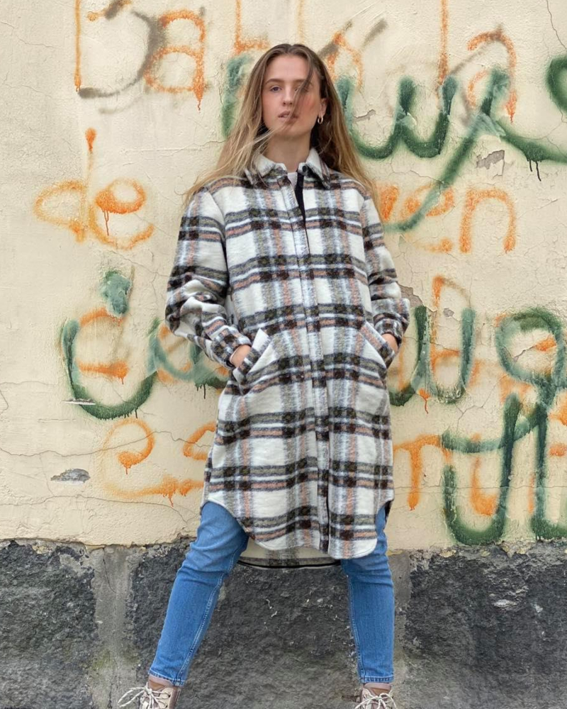 NORR Krista Skjortejakke Offwhite