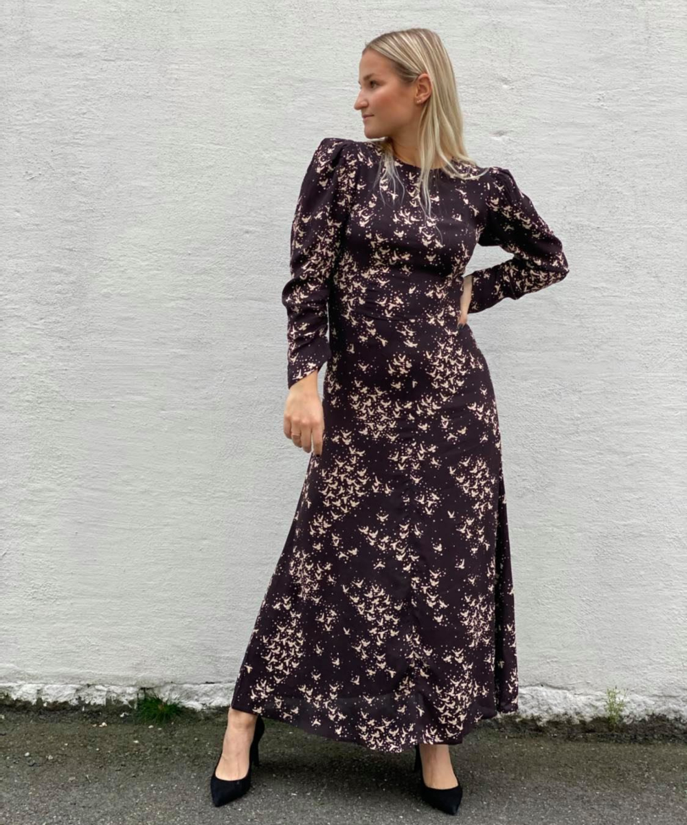 Pia Tjelta Nova Crepe Kjole Brun