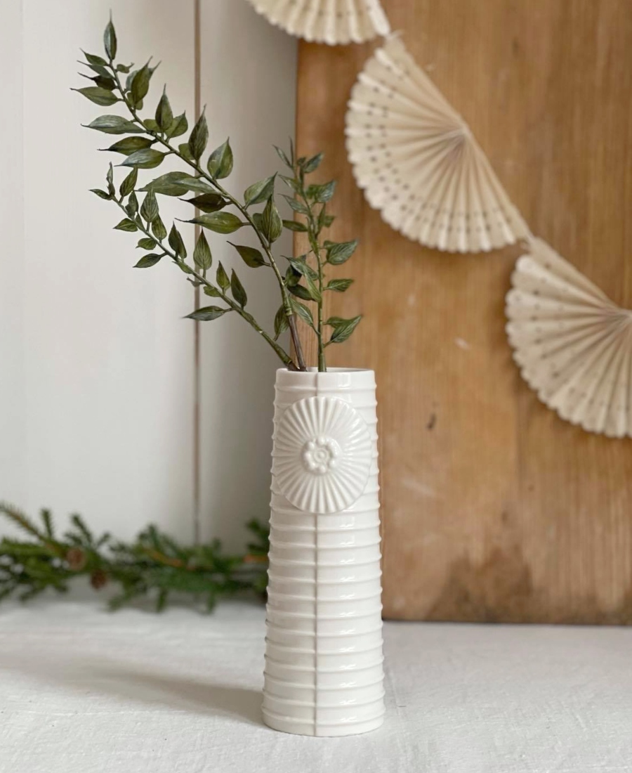 Dottir Pipanella Vase M Hvit