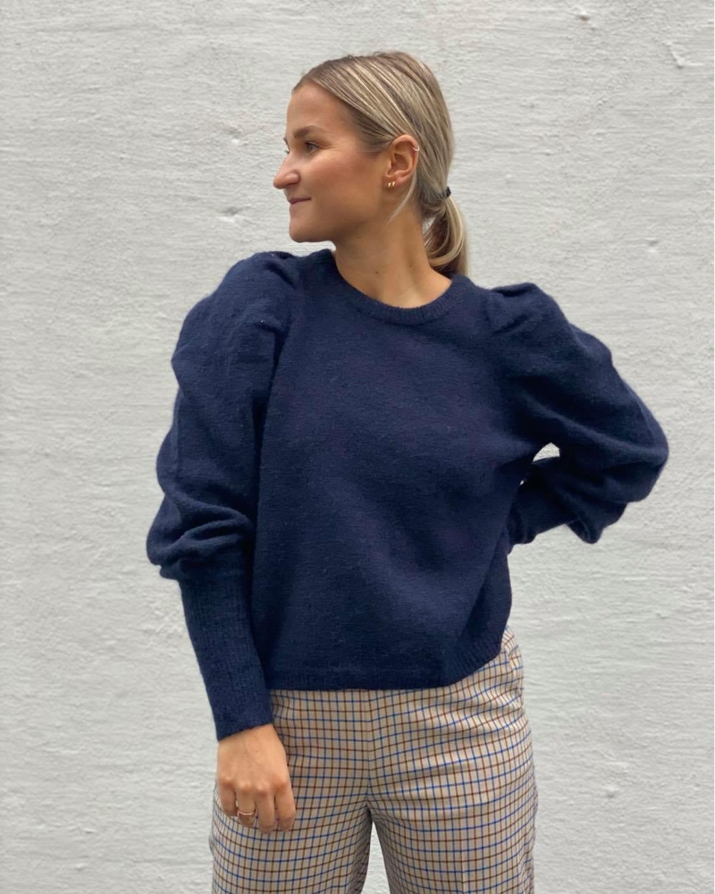 Lollys Laundry Priscilla Genser Mørk Blå