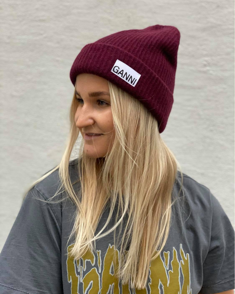 GANNI Recycled Wool Knit Lue Port Royale