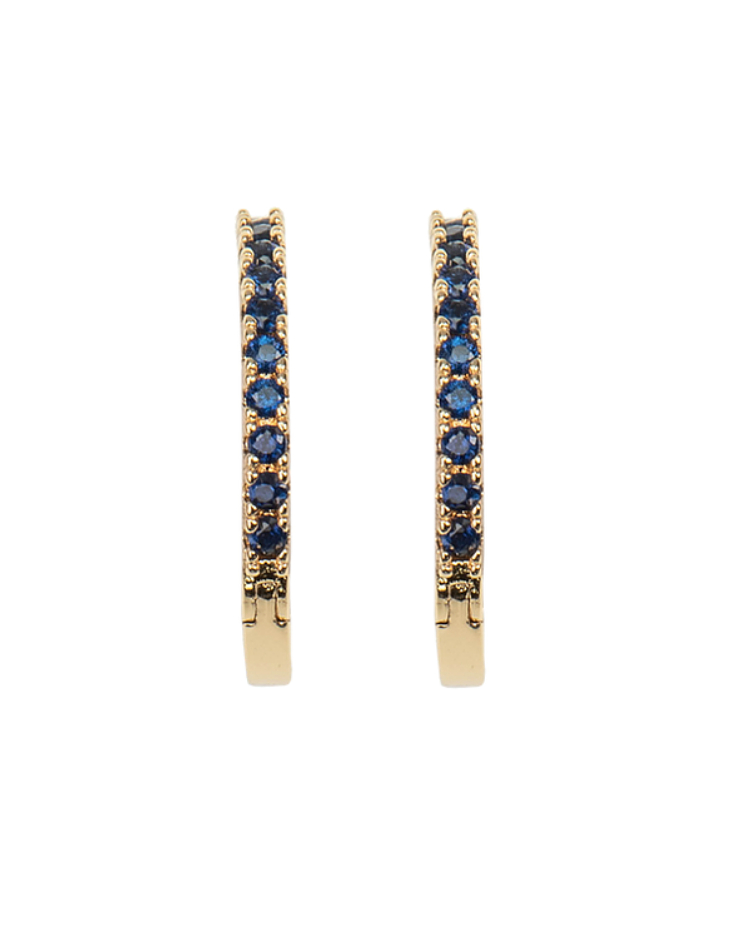 Emilia by Bon Dep Hoops Øreringer S Navy