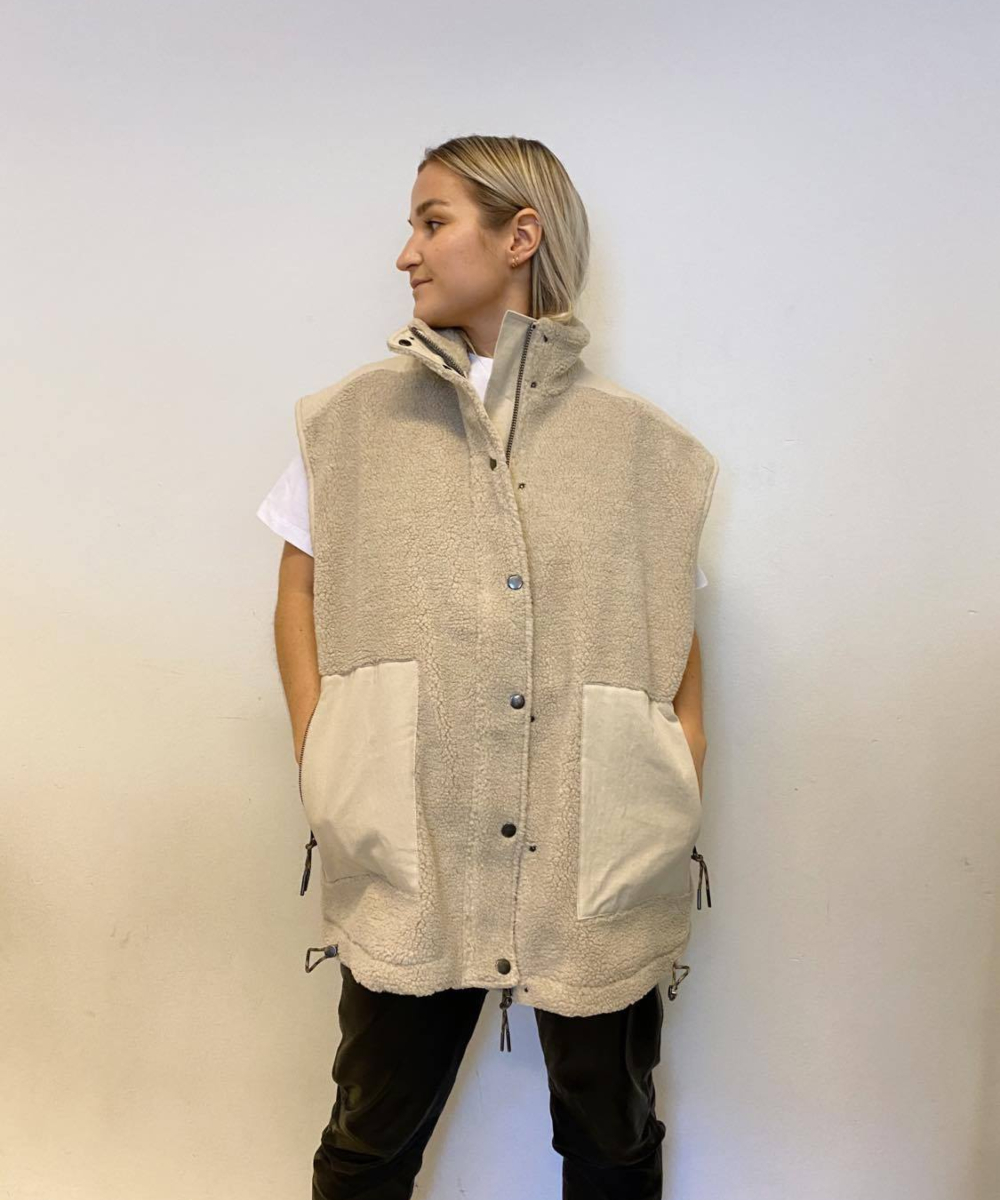 IBEN Siad Vest Fre Beige