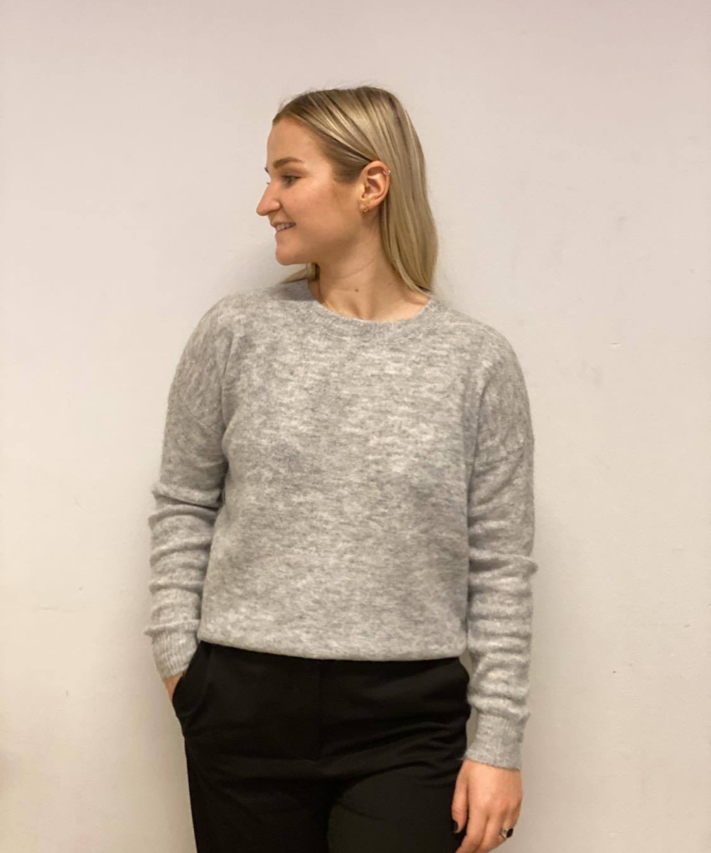 Moss Copenhagen Femme Mohair Genser Lys Grå