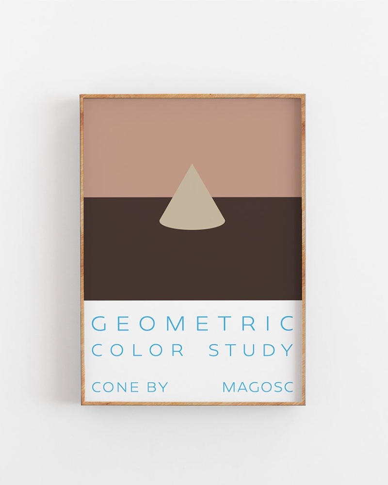 Empty Wall MAGOSC Geometric Color Study IIII 50x70