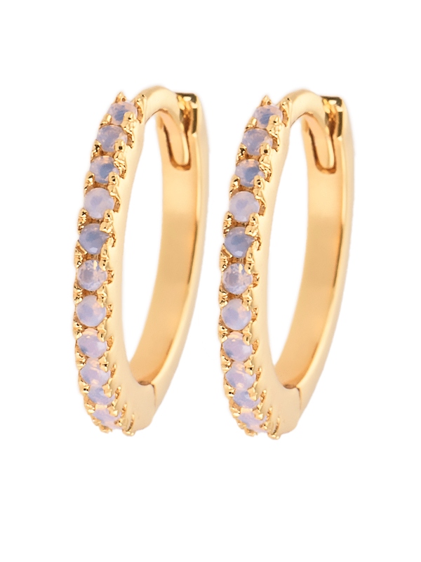 Emilia by Bon Dep Hoops Øreringer M Rosa