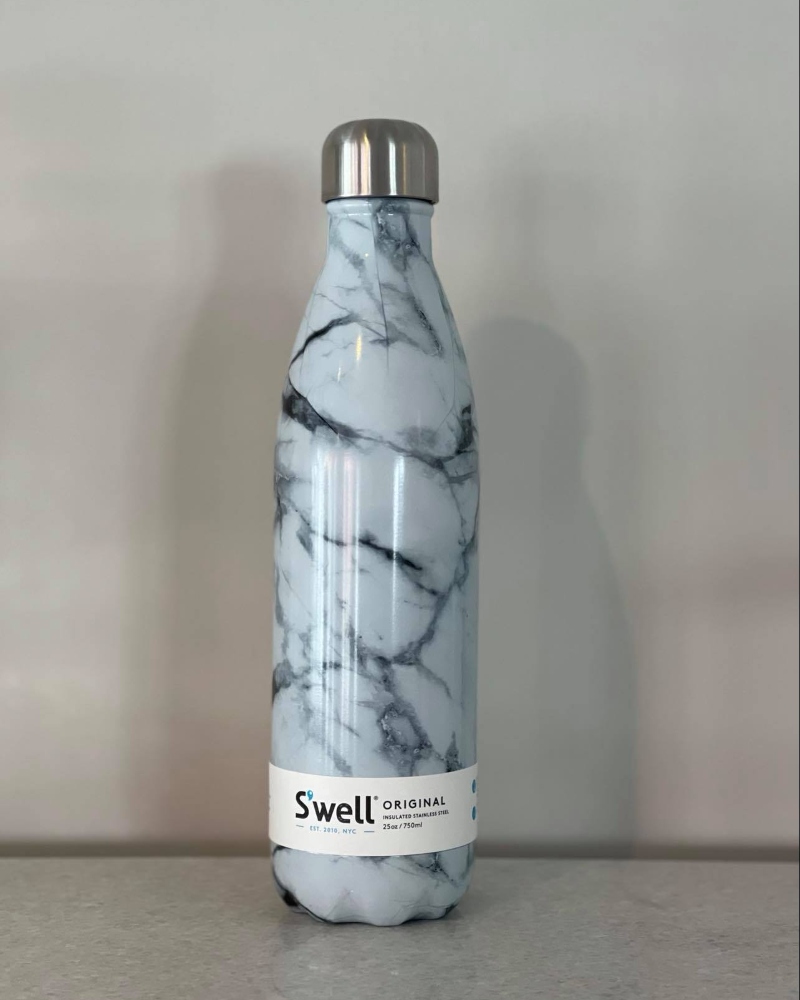 S'well Bottle White Marble 750ml