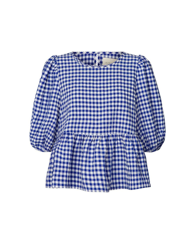 Lollys Laundry Claire Bluse Blå