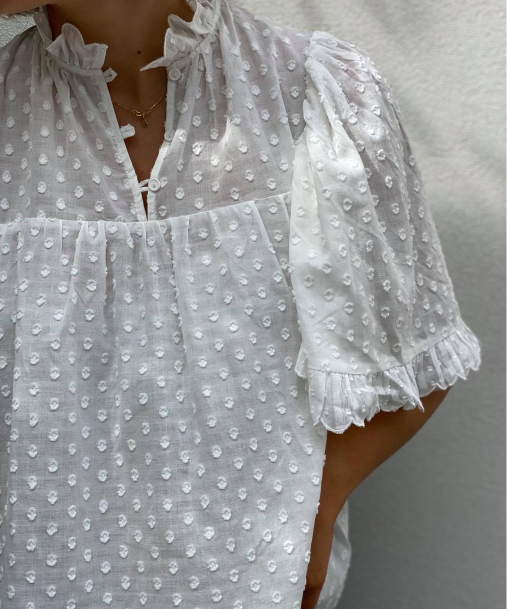 Stella Nova Pen Zoe Bluse Offwhite - Bilde 2