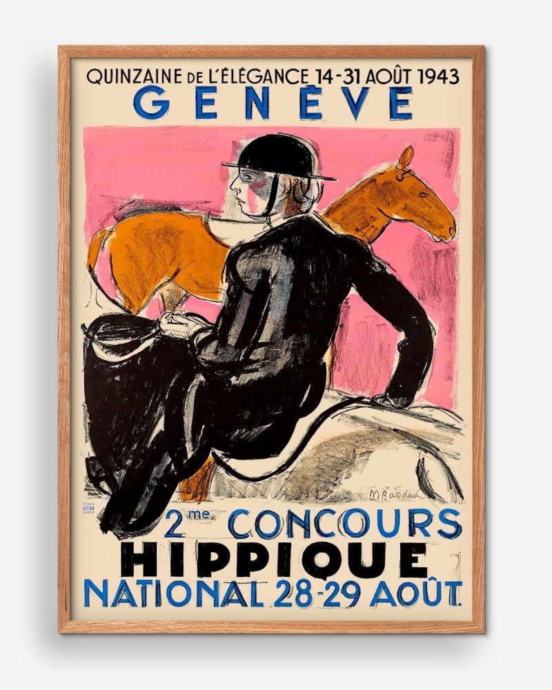 Empty Wall Geneve Hippique Plakat 50x70