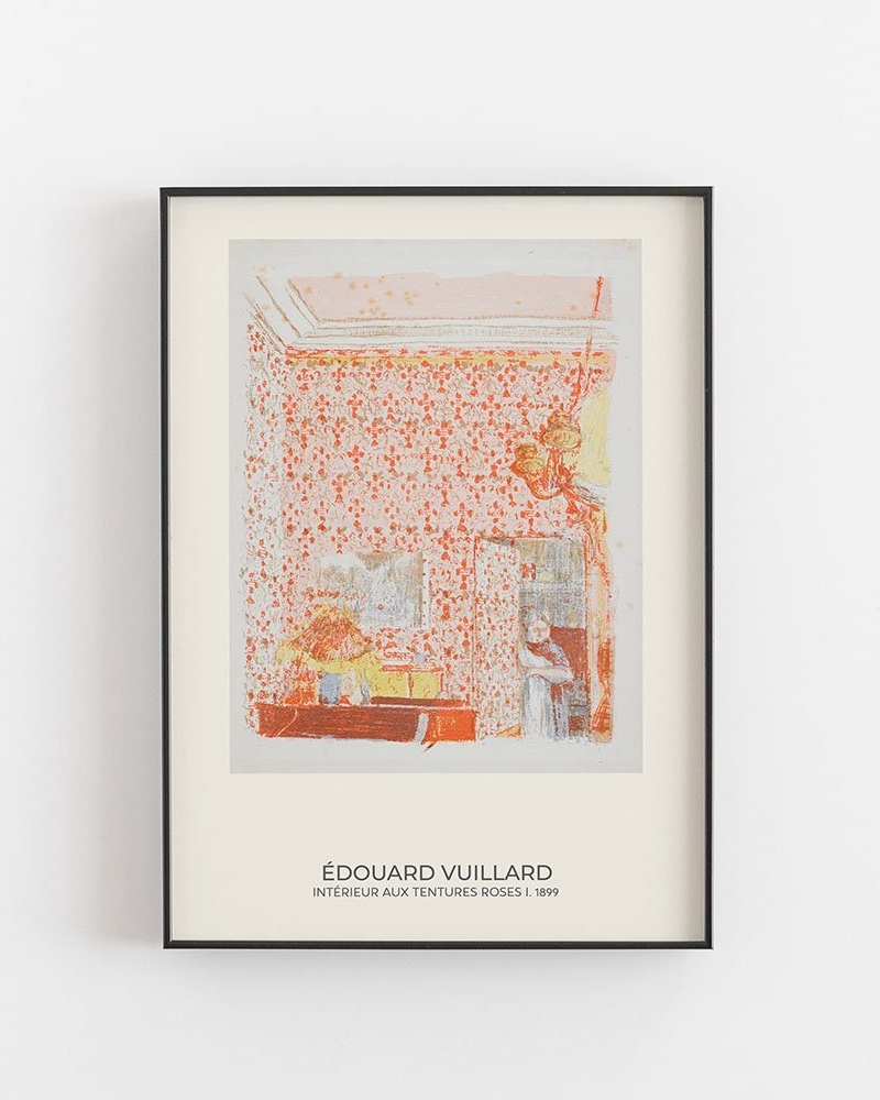 Empty Wall Intériur Aux Tentures Roses I 1899 Vuillard Plakat 50x70