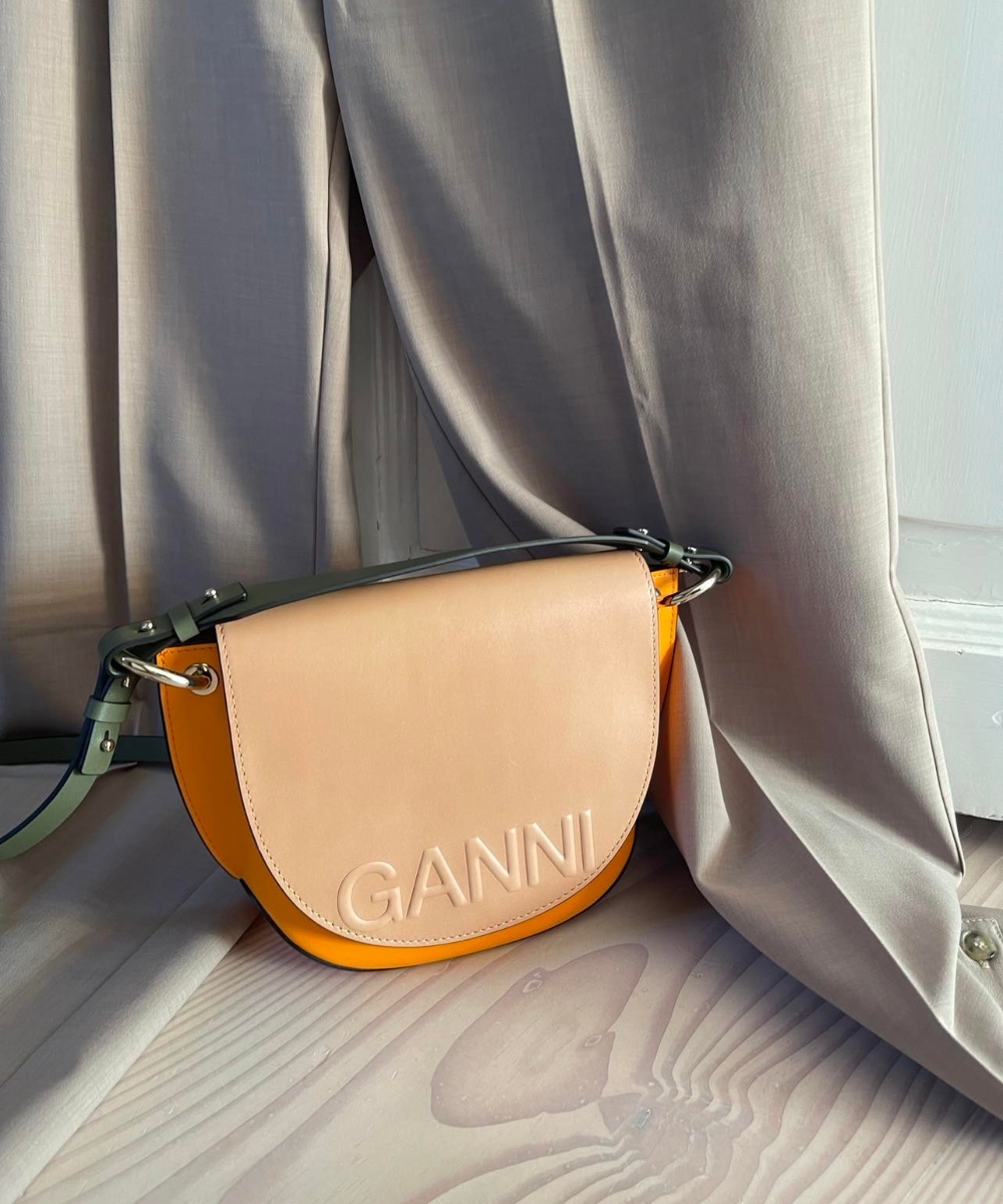 GANNI Sadelveske Orange