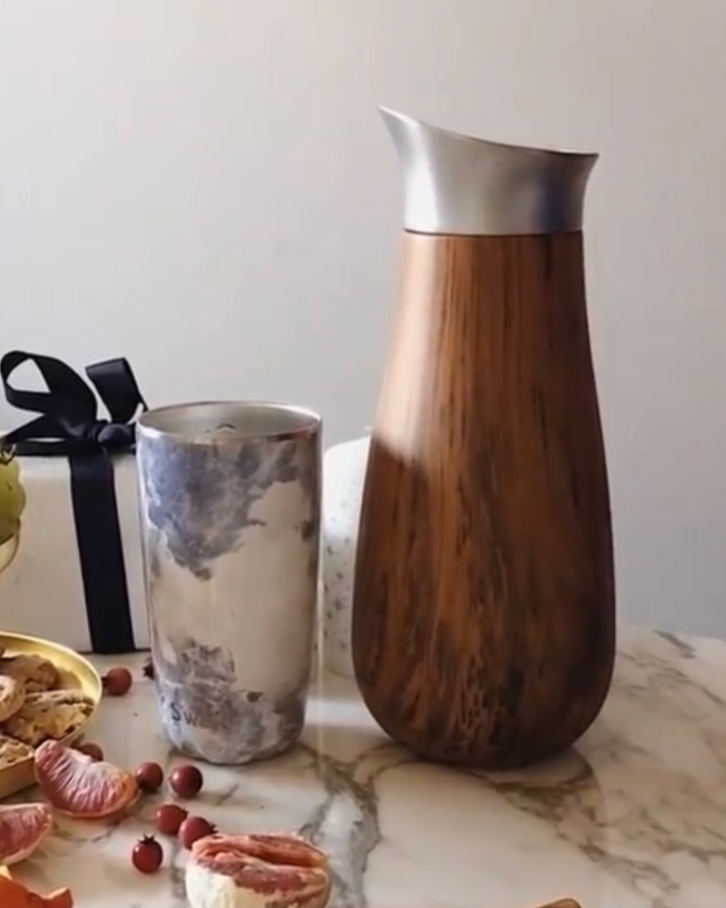 S'well Karaffel Teakwood