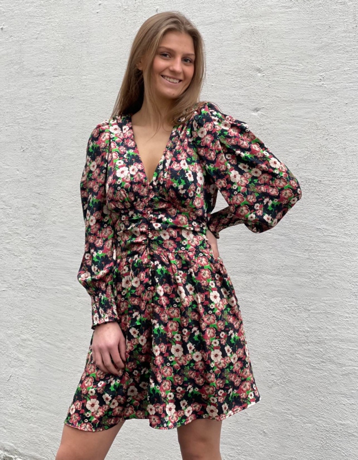 Neo Noir Lecia Fall Flower Kjole Grønn