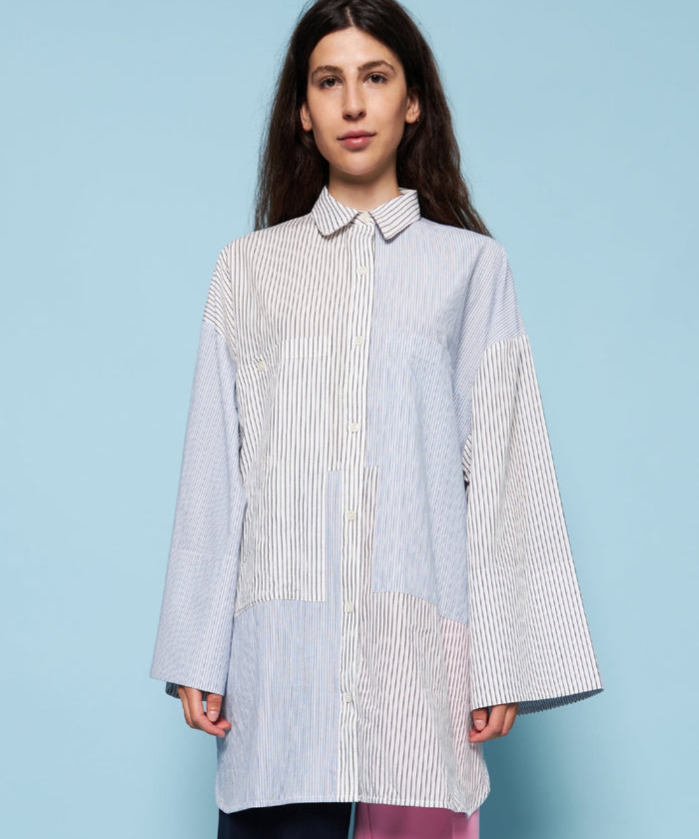 Stella Nova Camilla Oversize Skjorte Striper