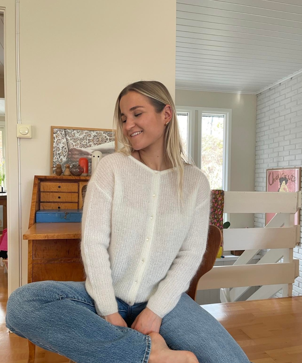 Dear Dharma Jada Cardigan Offwhite