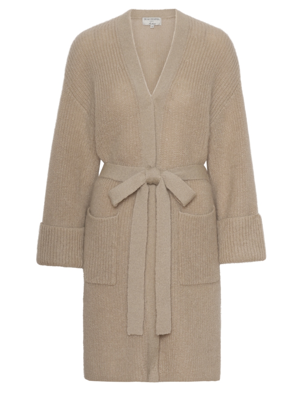 Dear Dharma L Belty Cardigan Beige