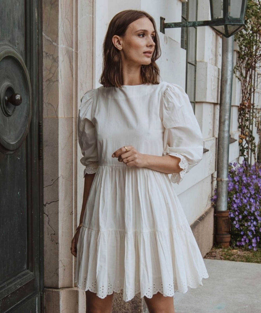 MISSMAYA Emilia Kjole Ice Cream Offwhite
