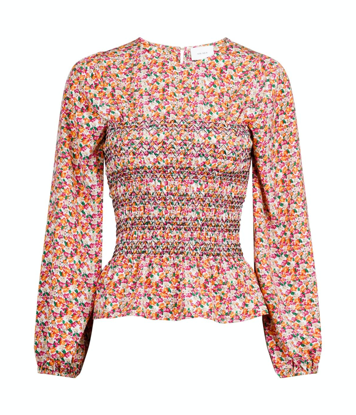 Neo Noir Alberta Warm Flower Bluse Rosa