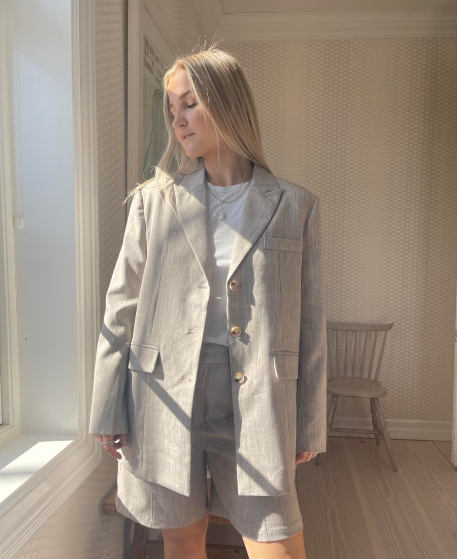 Neo Noir Swan Blazer Melange