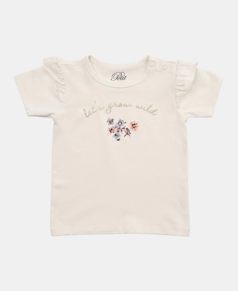 Sofie Schnoor Lets Grow Wild T-skjorte Offwhite