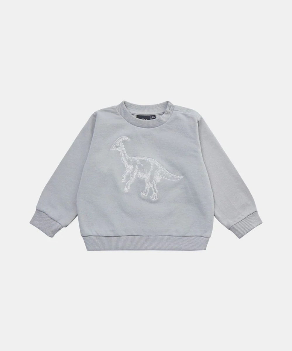 Sofie Schnoor Dinosaur Genser Dusty Blue