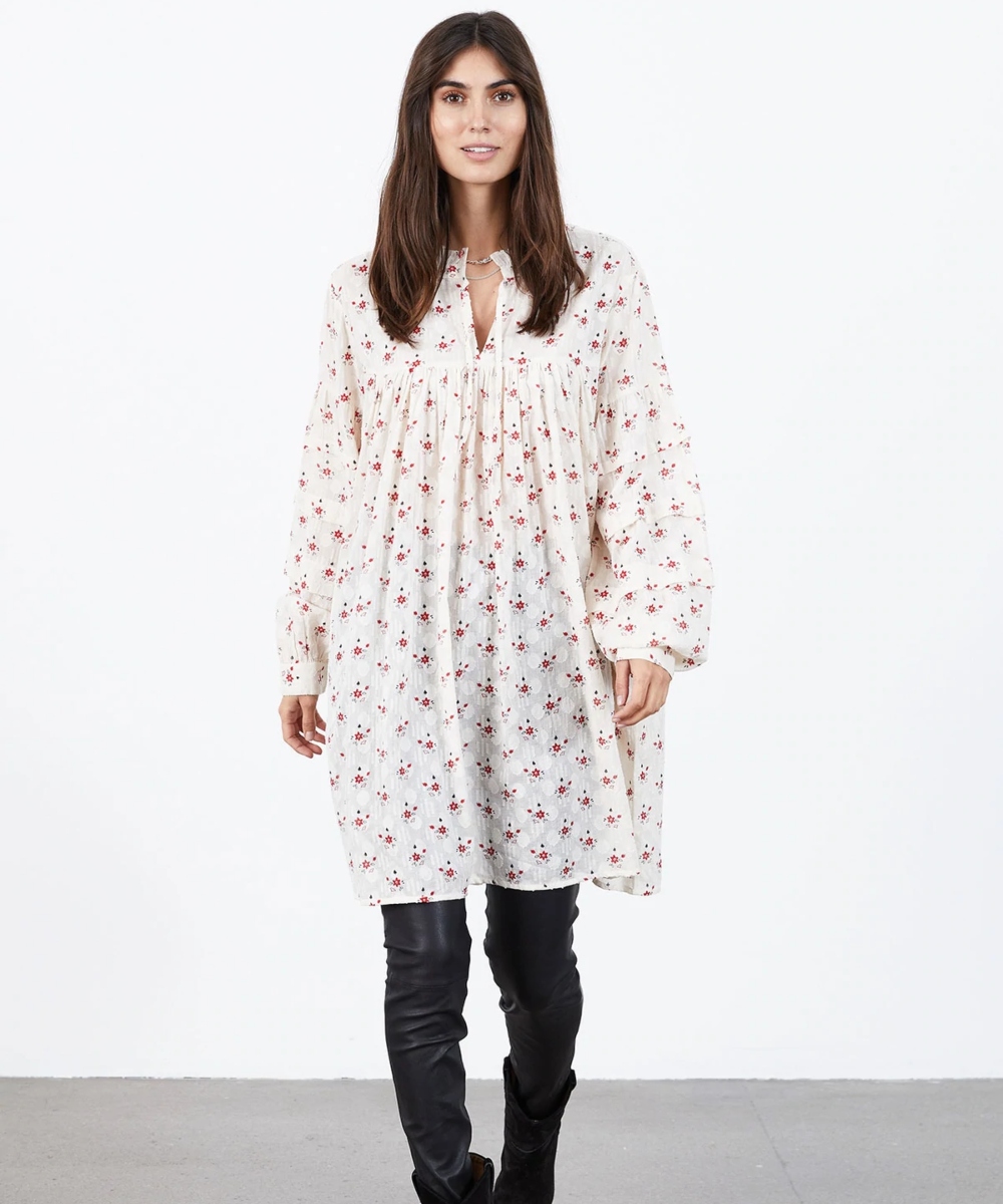 Lollys Laundry Georgia Kjole Creme