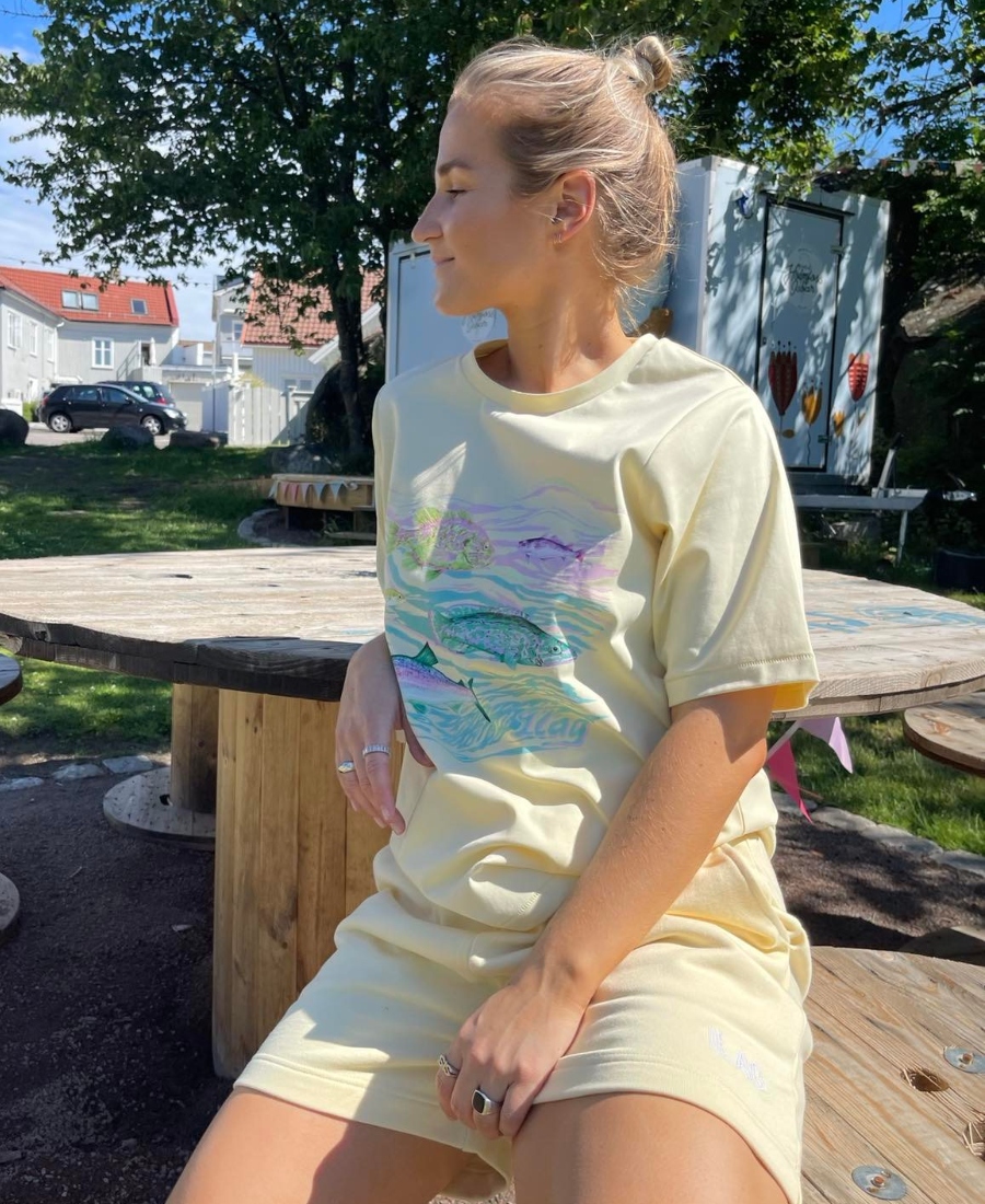 ILAG Løvmeis T-skjorte Cheesecake yellow