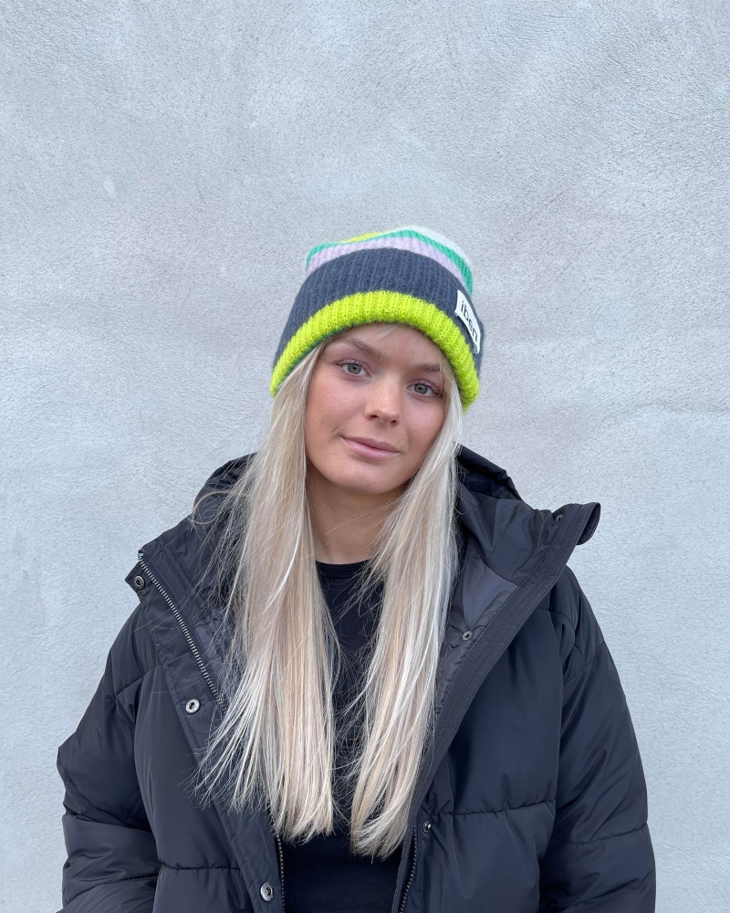 IBEN Emin Beanie Lue Multicolor