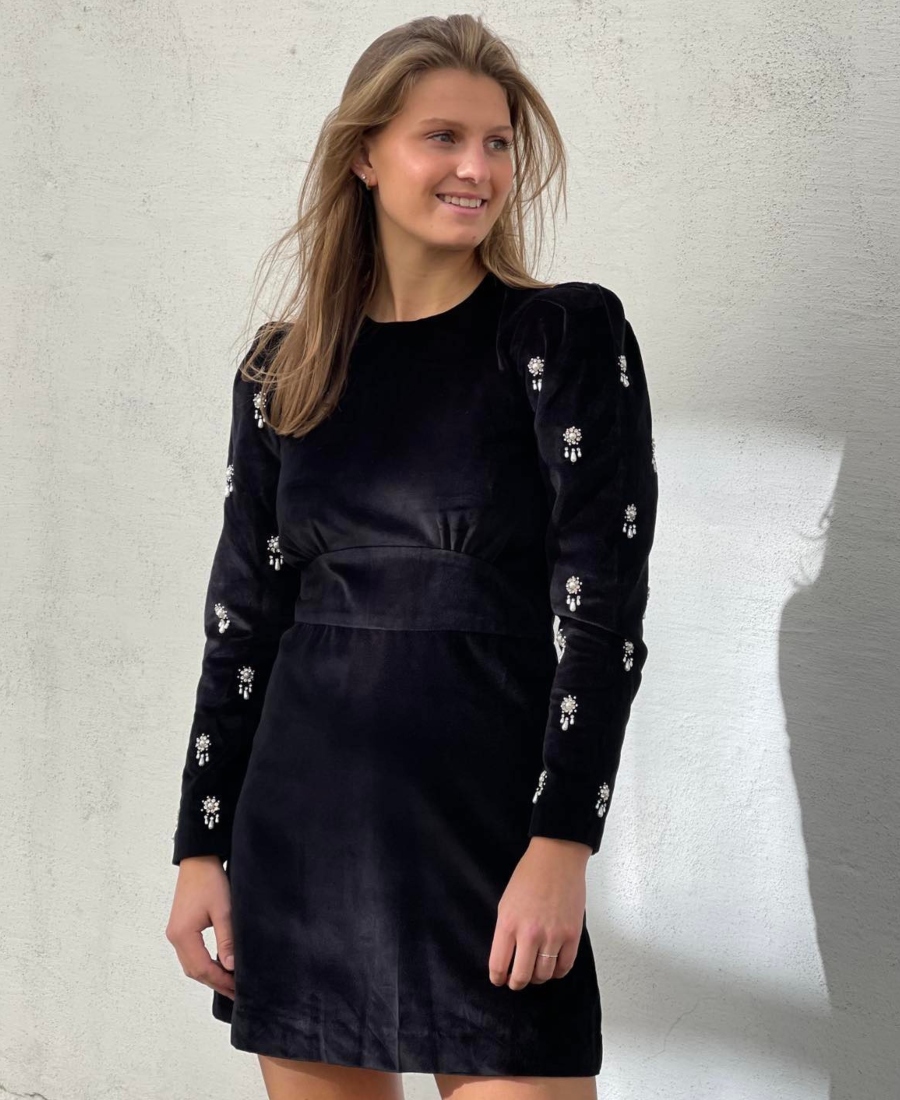 Pia Tjelta Edith Embellished Kjole Sort