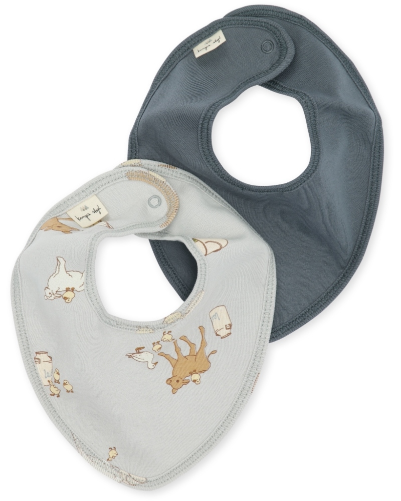 Konges Sløjd Classic 2-pakk Bib Smekker Farm Stormy