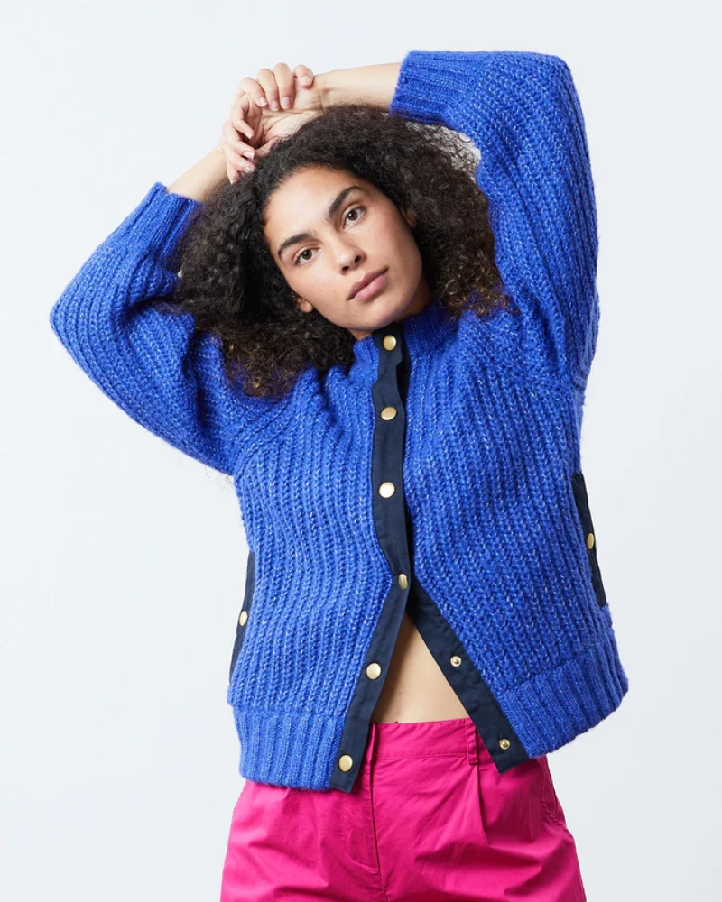 Lollys Laundry Jamie Cardigan Royal Blue