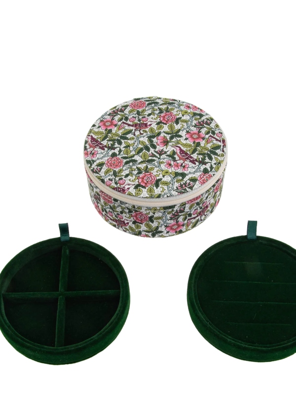 Bon Dep Rundt Smykkeskrin Liberty Strawberry Tree Green