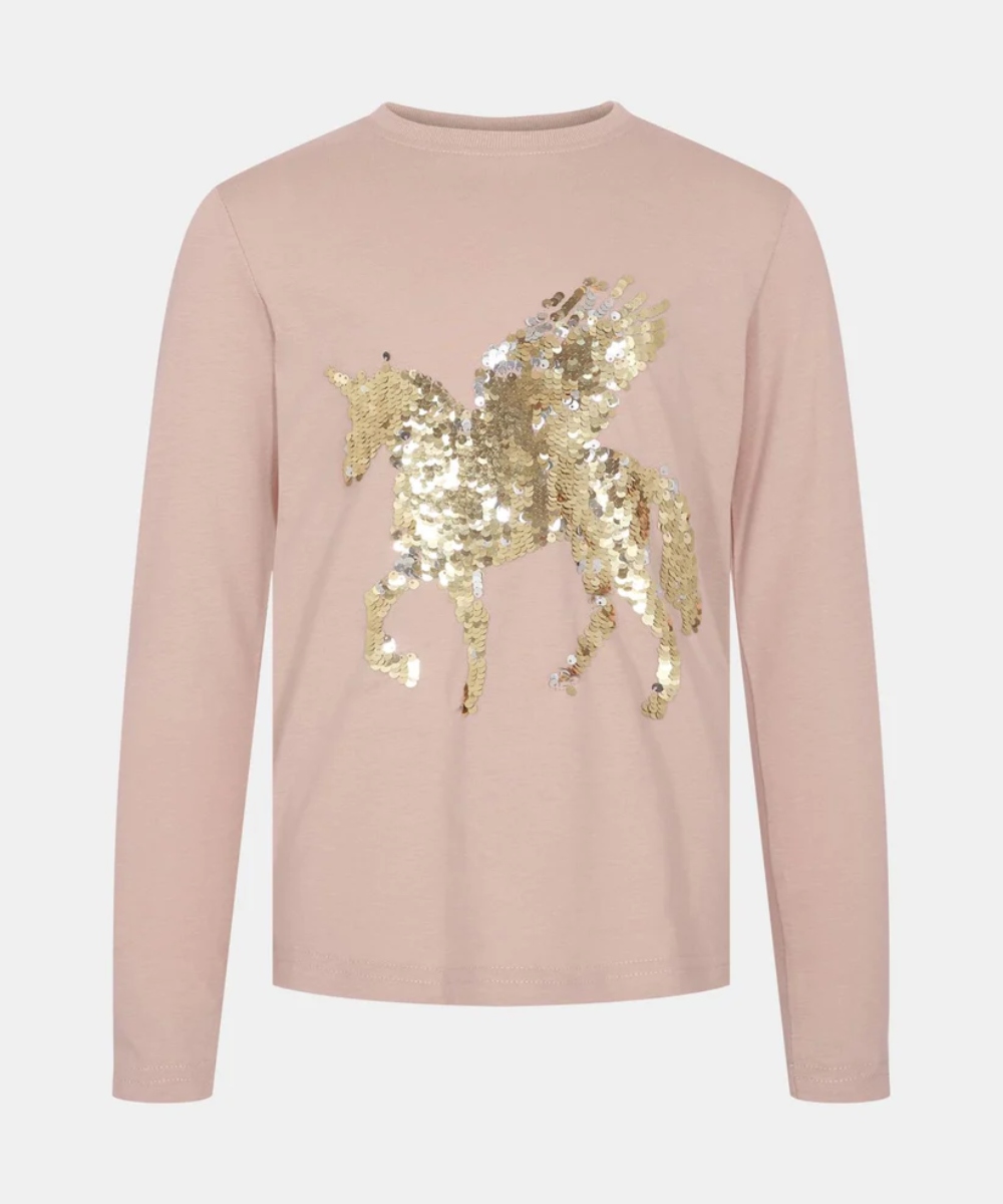 Sofie Schnoor Unicorn Genser Light Rose
