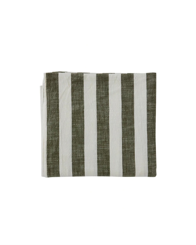 OYOY Living Design Duk Striper Olive 260x140 - Bilde 3