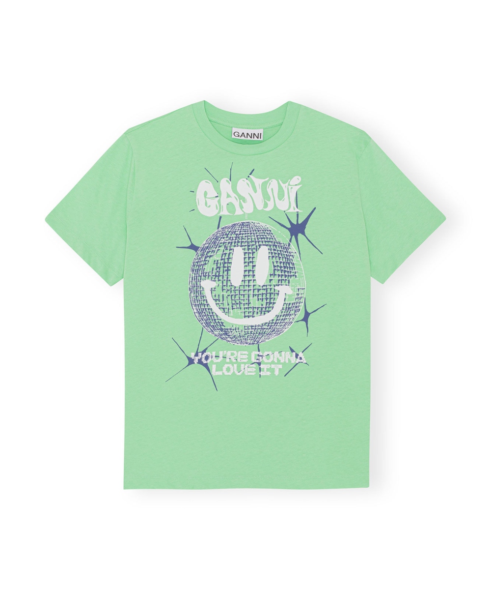 GANNI Relaxed T-skjorte Peapod