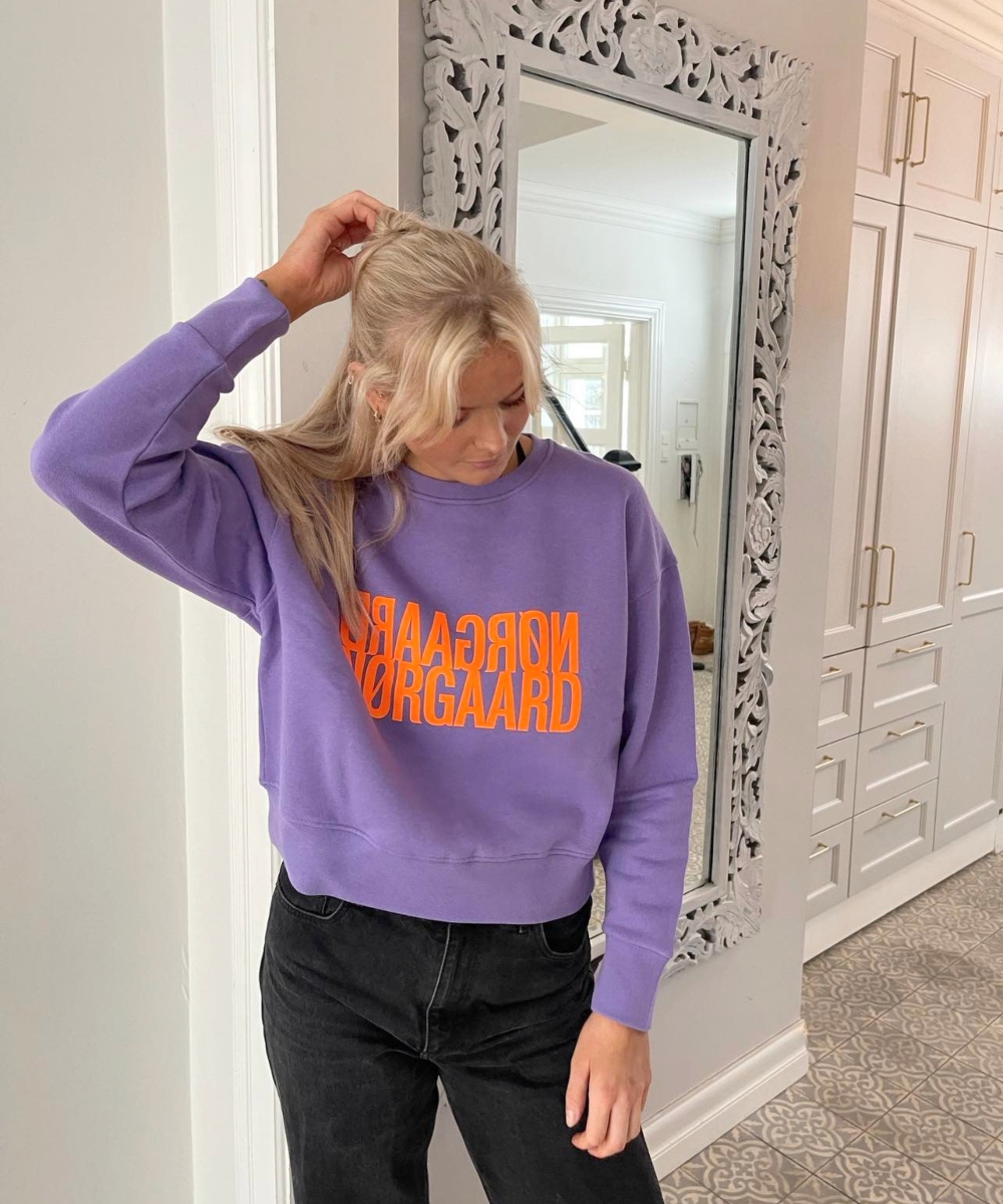 MADS NØRGAARD Tilvina Genser Paisley Purple