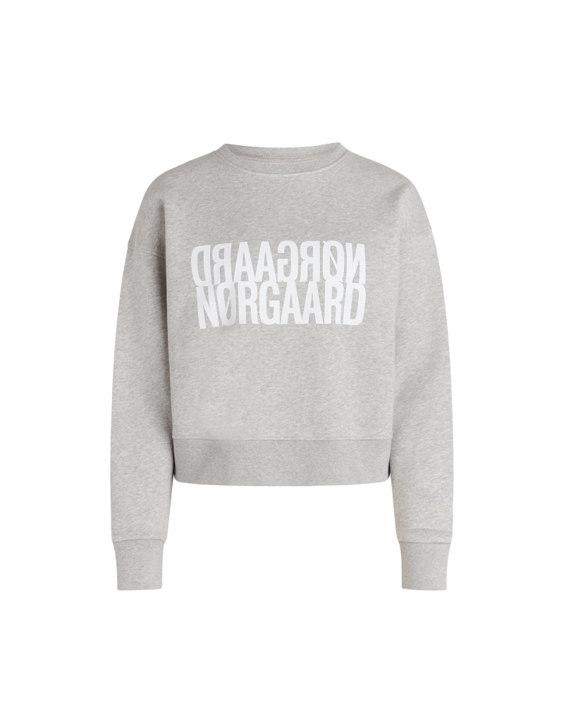 MADS NØRGAARD Tilvina Genser Light Grey Melange
