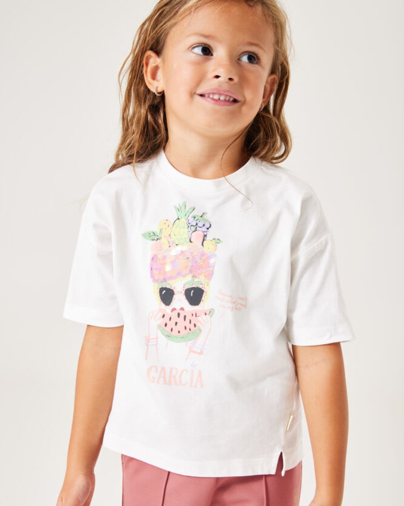 Garcia Vannmelon T-skjorte Offwhite