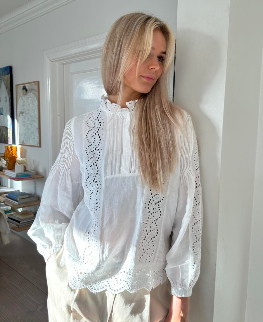 Ane Mone Louise Bluse Hvit