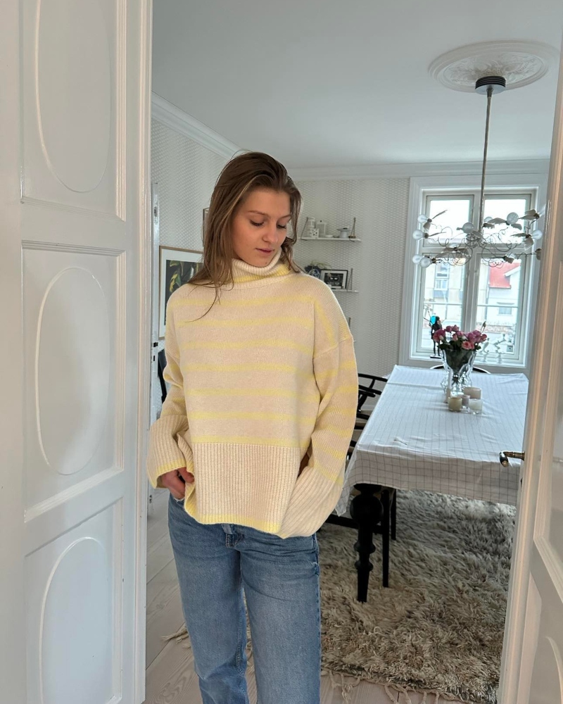 Lollys Laundry Avalon Turtleneck Neon Yellow