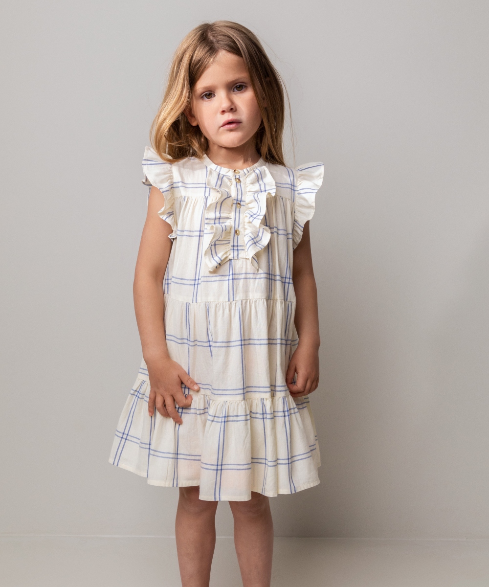 MarMar Copenhagen Dasha Kjole Blue Check