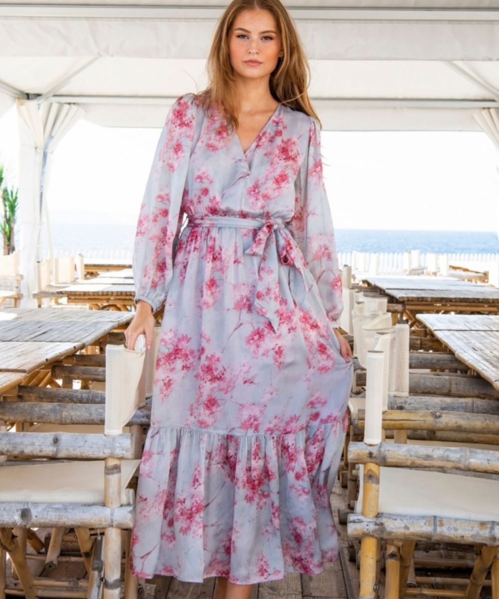 MISSMAYA Ingrid Maxi Kjole Cherry Bloom