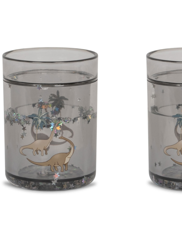 Konges Sløjd Glitter Kopp Dino 2pk