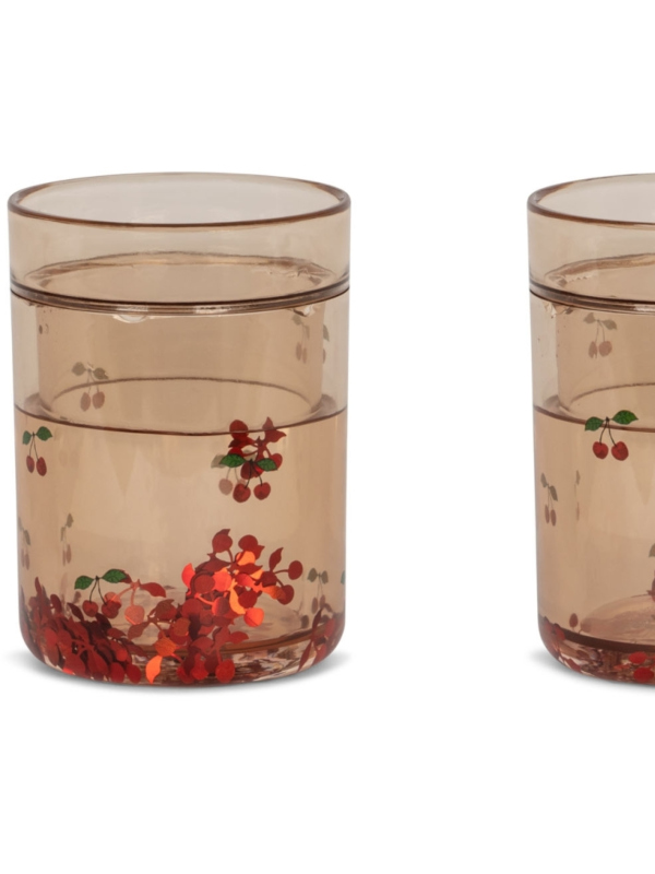 Konges Sløjd Glitter Kopp Cherry 2pk