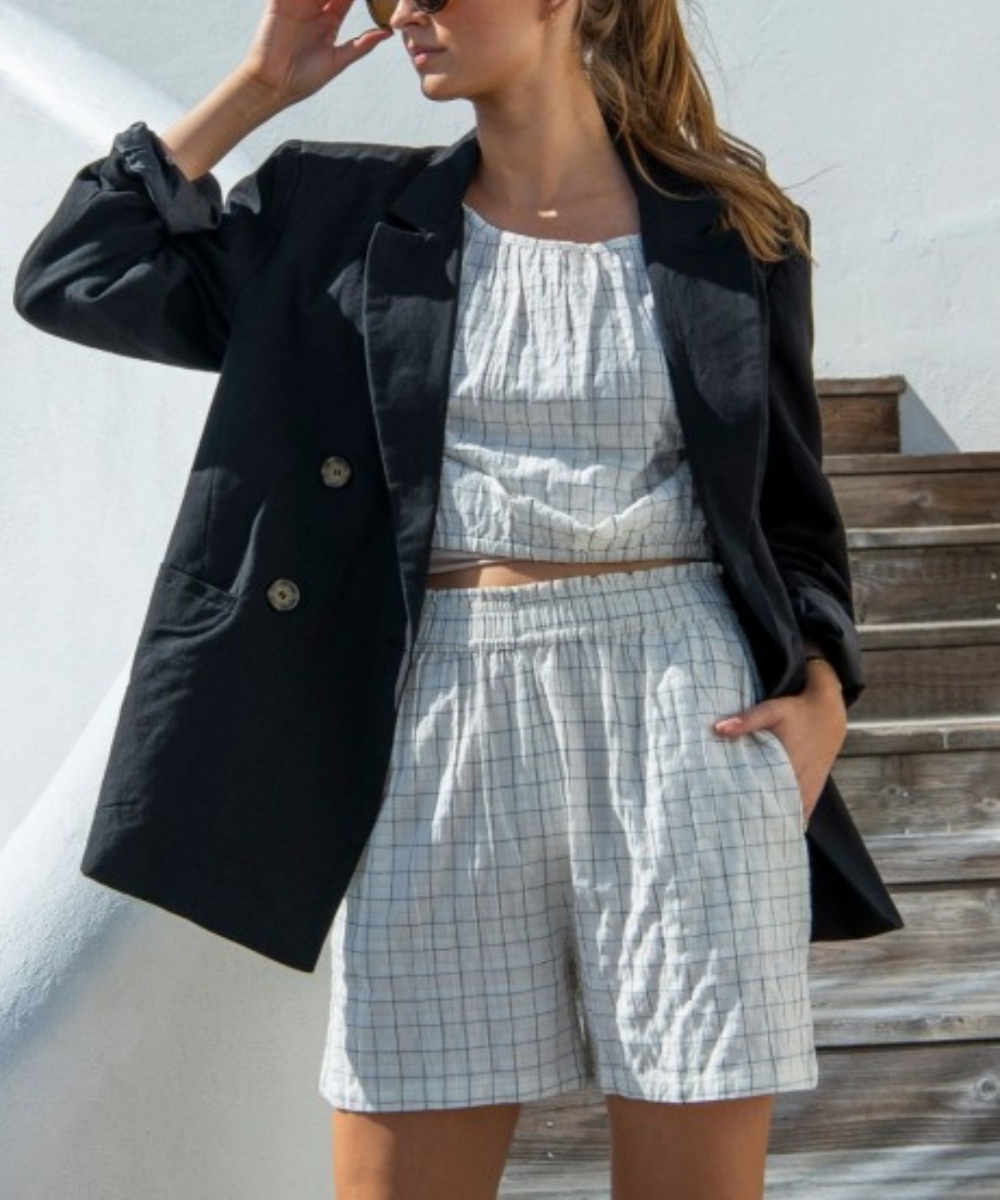 MISSMAYA Leah Shorts Cotton Stripe